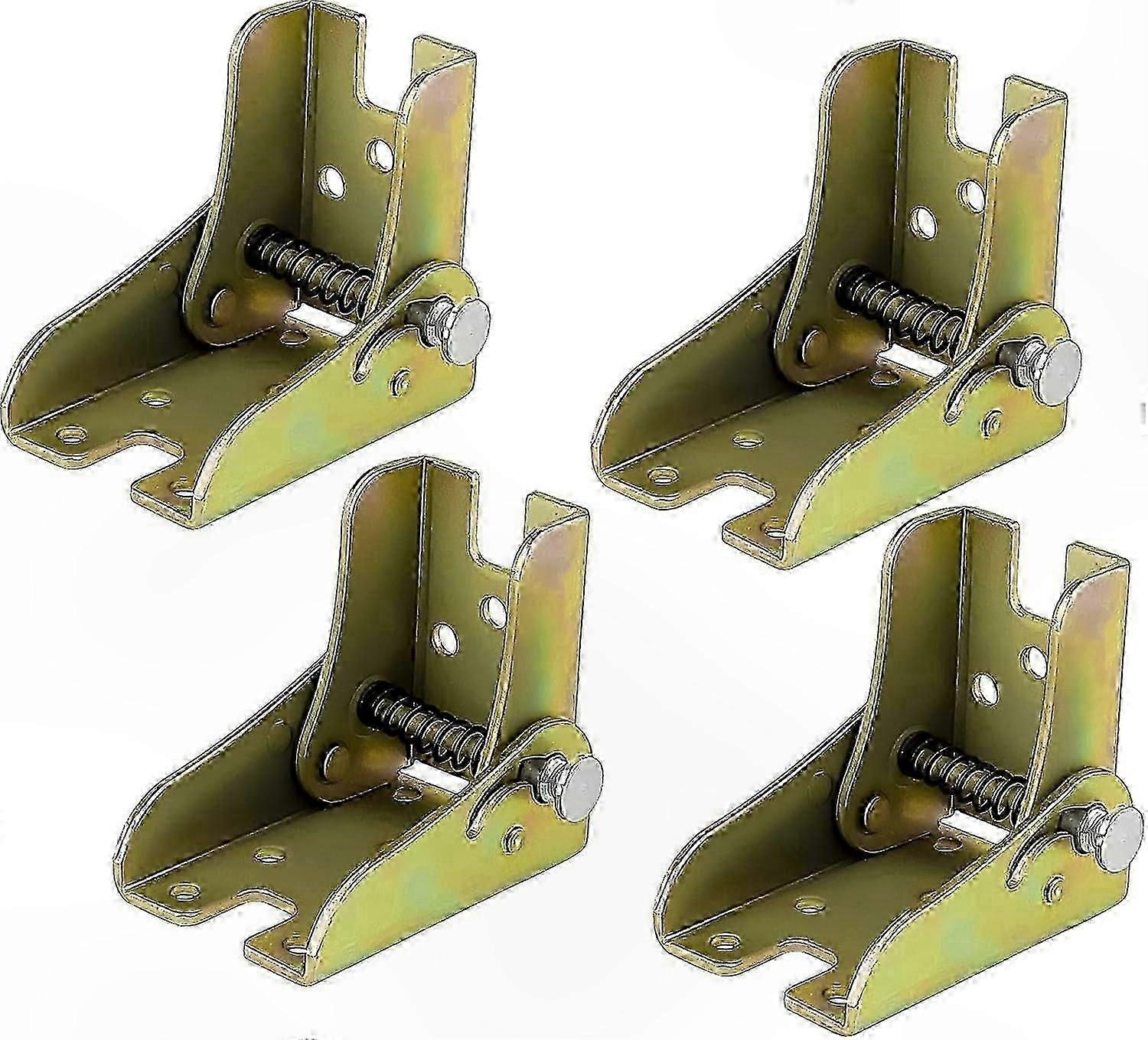 4Pcs Self-Locking Folding Table Leg Hinges for Adjustable Workbench