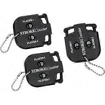 Golf Score Teller, 2 Cijferige Mini Golf Stroke Teller, Golf Hit & Score Tracker, 2 Persoons Golf Score Indicator, Zwart Golf Accessoire