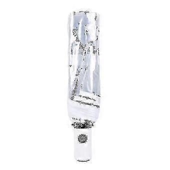 Automatic Open Close Fold Windproof Umbrella, Compact Transparent Clear Rain Umbrella
