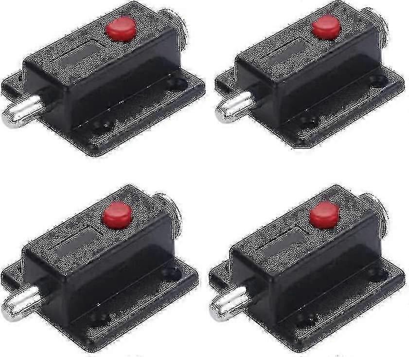 Automatic Spring Loaded Door Latch With Spring Button Black (10pcs)