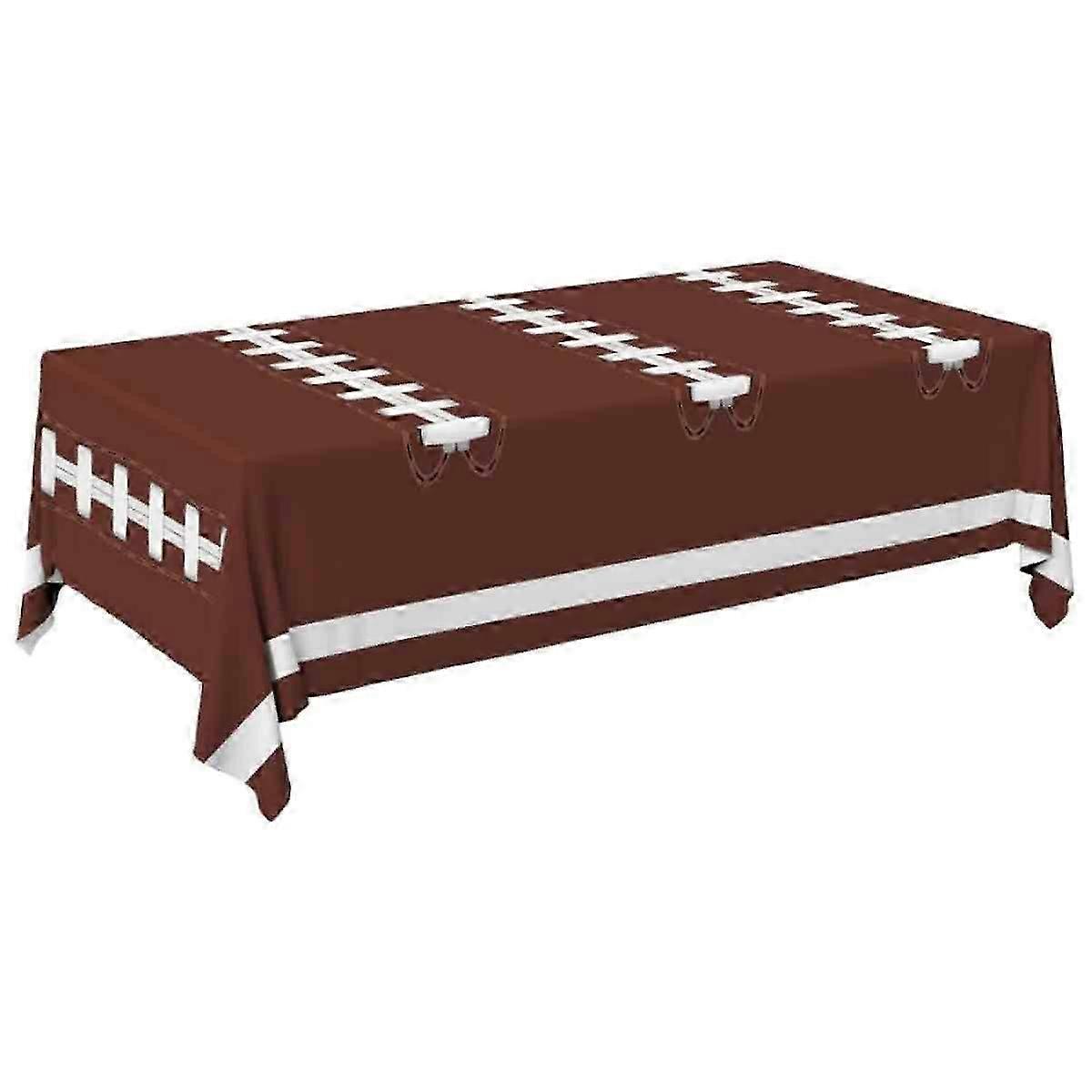 Green Football Plastic Table Cover