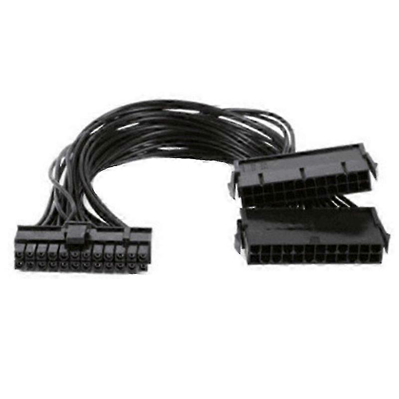 Dual 24-Pin ATX PSU Adapter Cable