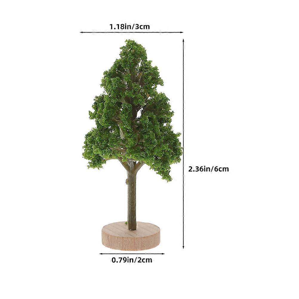 Plastic Model Trees 3Pcs Miniature Trees for Train Scenery Decor