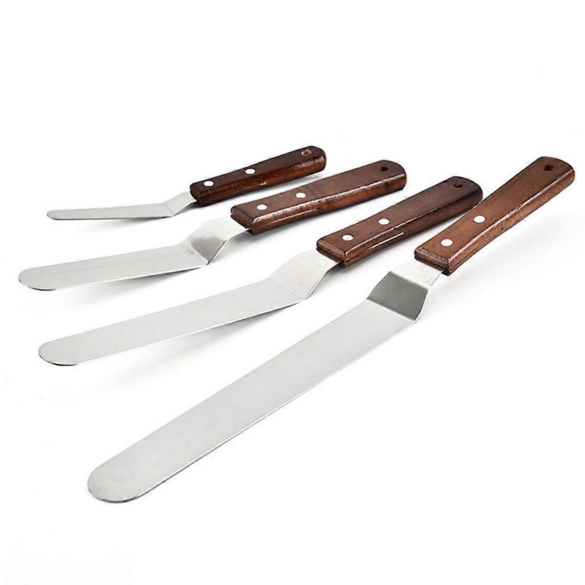 Offset Cake Spatula Set Stainless Steel Flexible Durable