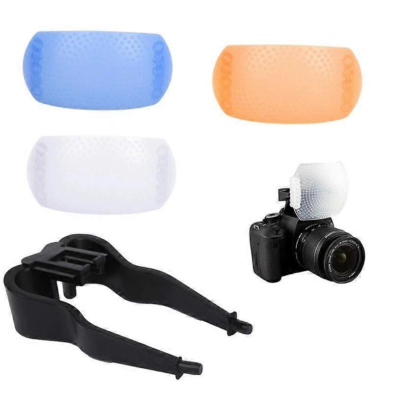 3 In 1 Diffuser Cover For Camera Diffuser Cover 3 Color Up Flash Diffuser Cover For Cameras Diffuser Cover
