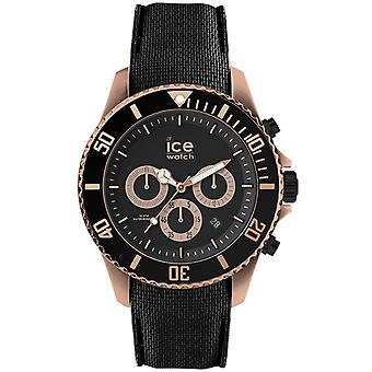 Ice steel Quartz Analog Man Watch with Silicone Bracelet IC016305