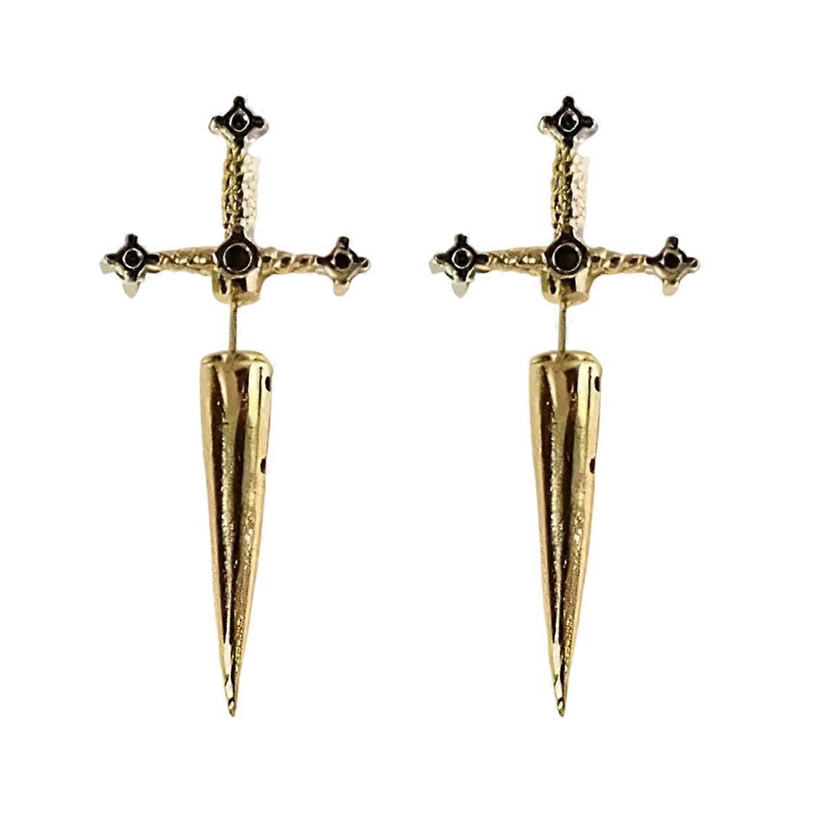 Punk Gothic Dagger Stud Earrings