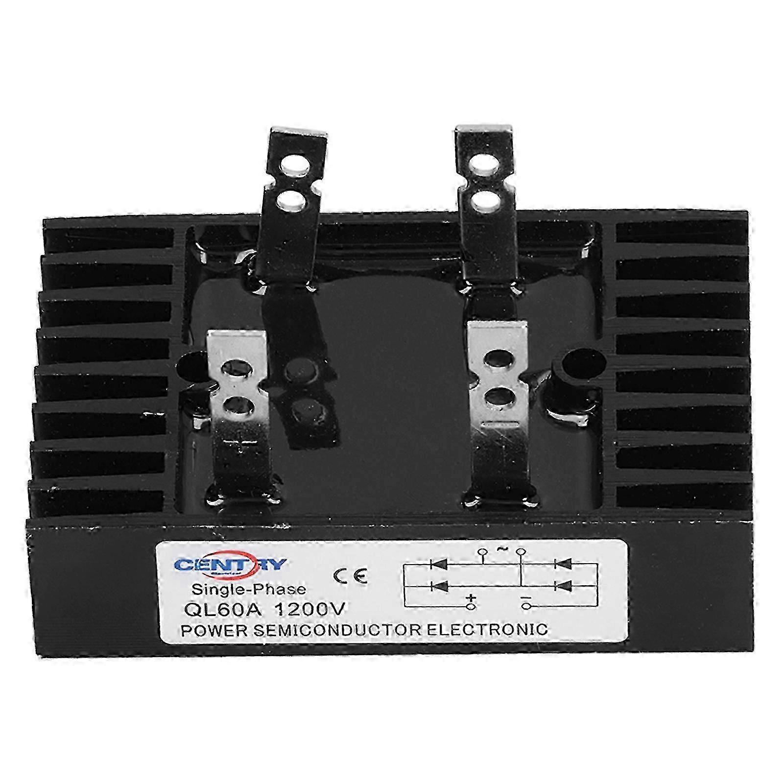 3 Phase Diode Rectifier High Power Bridge Rectifier Module Compatible withElectrical Equipment 1200V 60A