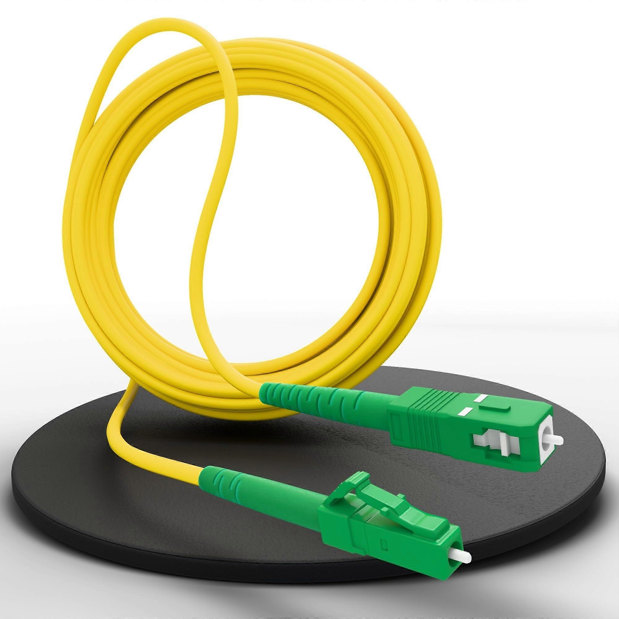 Glasvezel patchkabel | OS2 | Singlemode | Simplex | LC/APC naar SC/APC | 40 m