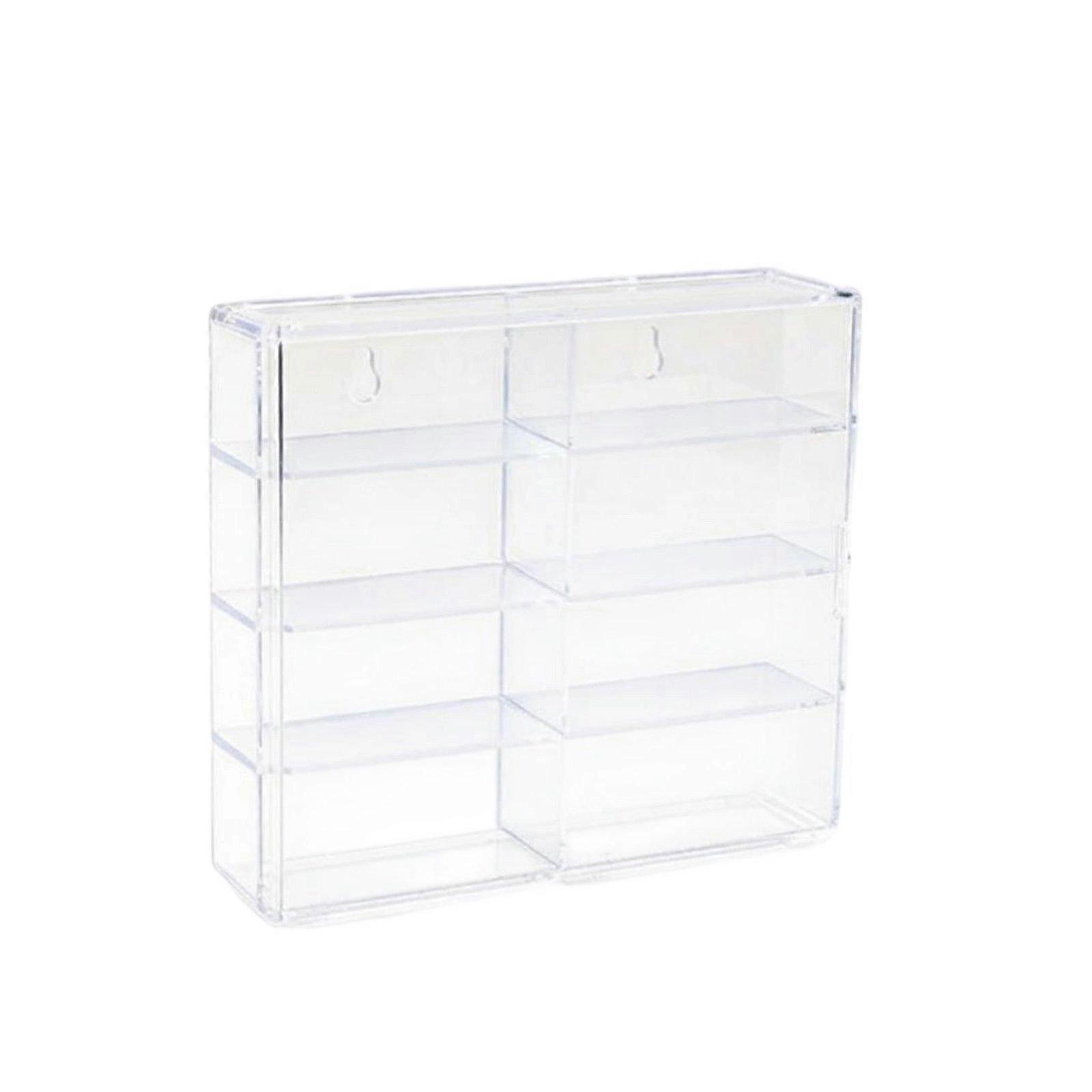 8 Compartment Storage Box Dustproof 8 Slot Car Storage Organizer Stackable Model