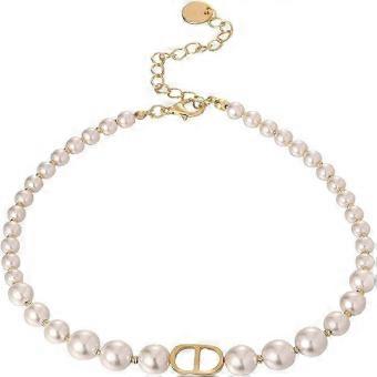 CD Parel Ketting High Sense Niche Licht Luxe Ketting Retro Wild Sleutelbeen