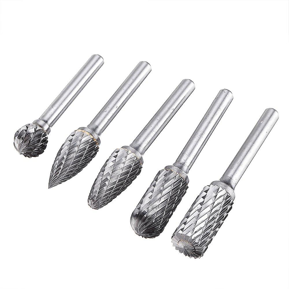 6mm Schaft Frässtift Mesee 5er-Set Hartmetall Frässtifte – Wolframcarbid, 10 Mm Kopf, 6 Mm Schaft – Für Metall, Holz, Kunststoff & Gravur