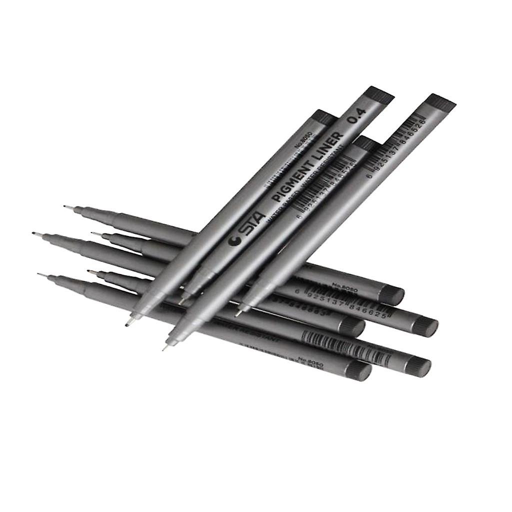 9 Size Fine Tip Permanent Marker Pen Sketch Drawing Signature Writing Pen