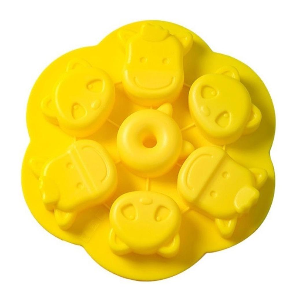 Rice Cake Cartoon Cake Tool High Temperature Resistant Silicone Baking Molds