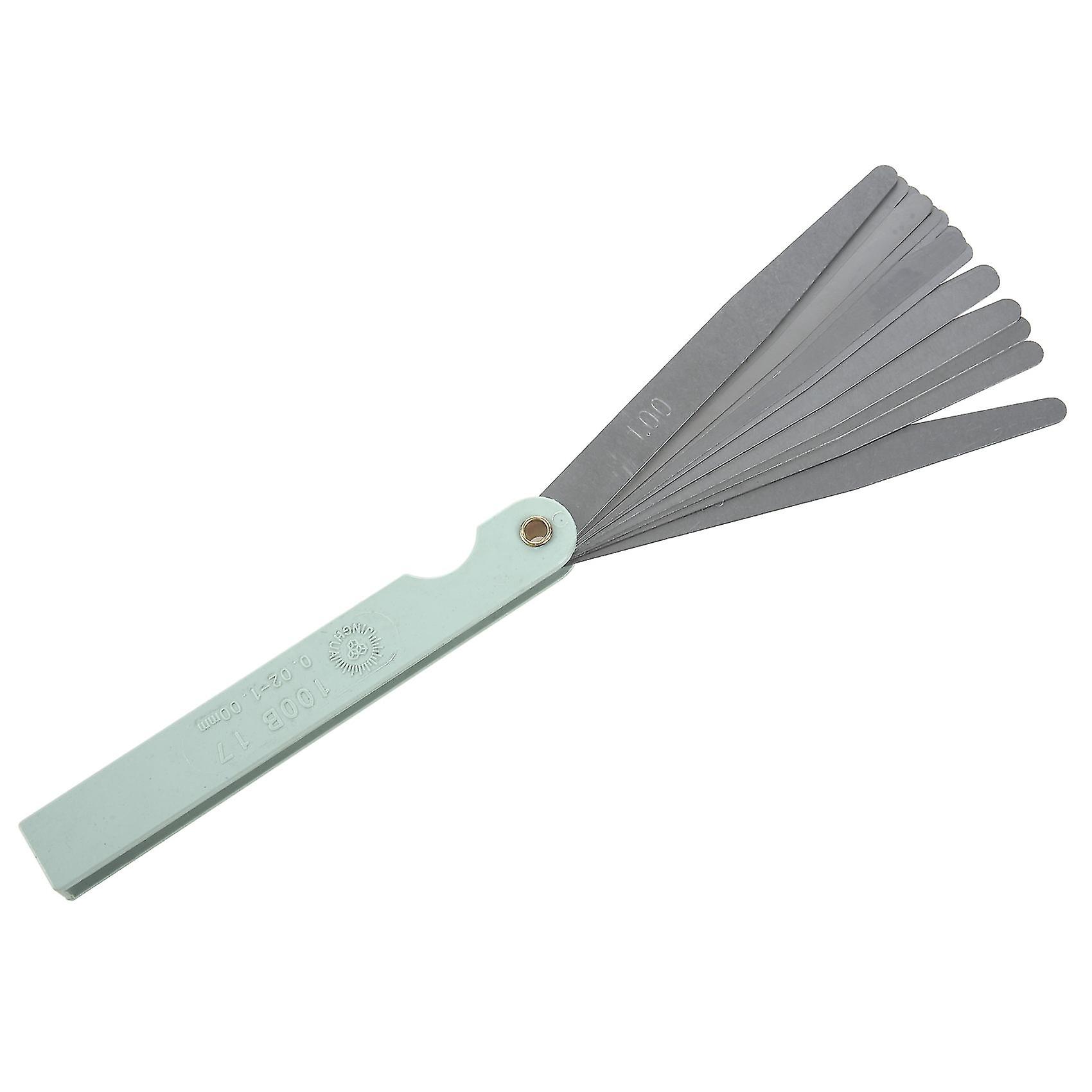 New 0.02 To 1mm 17 Blade Thickness Gap Metric Er Feeler Gau Measure Tool