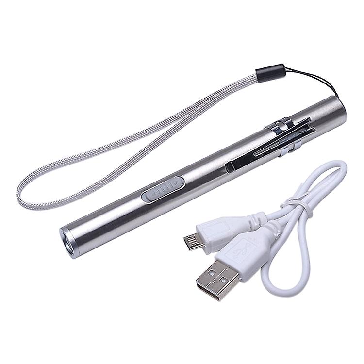 Pen Design USB Rechargeable Flashlight Mini LED Lamp