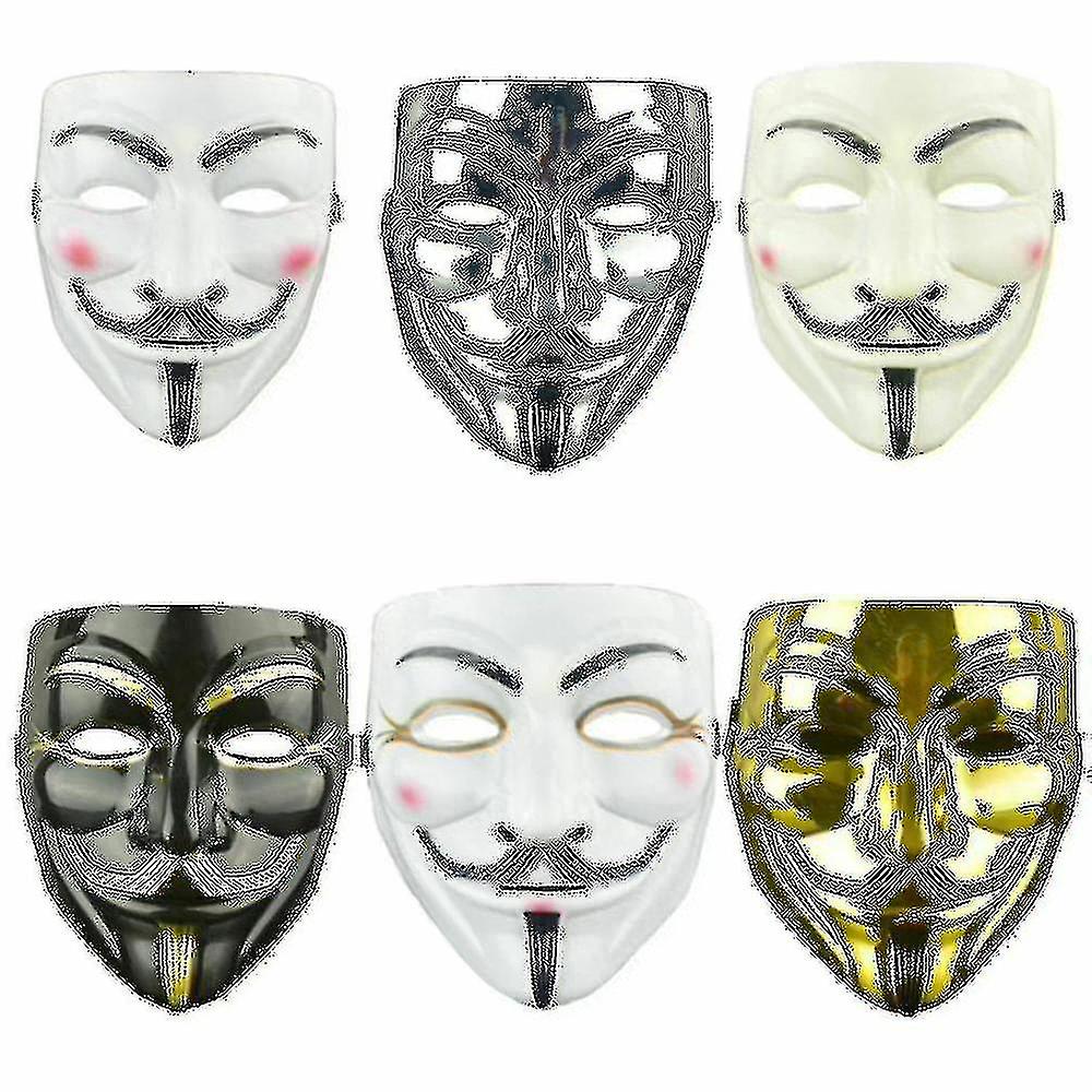 Anonymous Vendetta Guy Fawkes Hacker Face Mask Adults Halloween Fancy Party