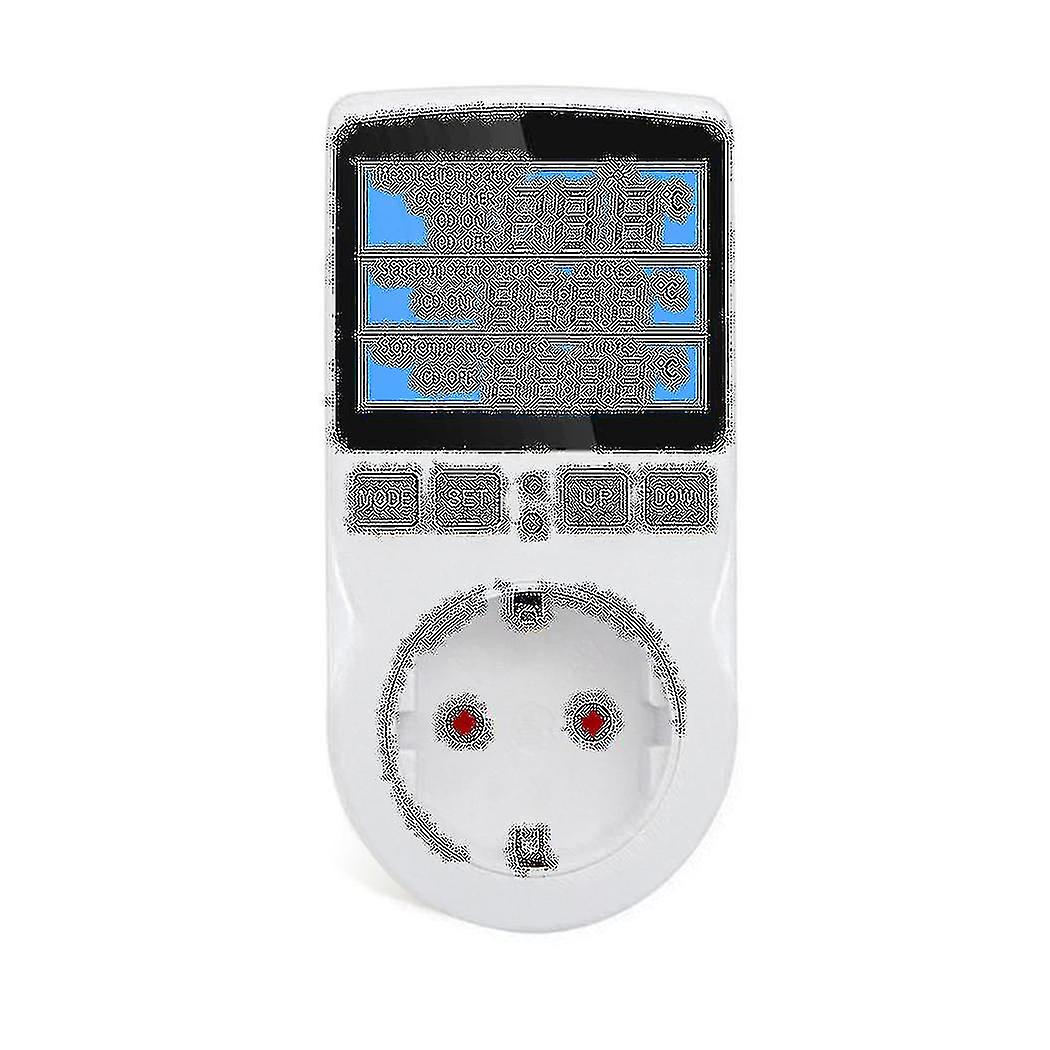 Electronic Digital Timer Switch 24 Hour Cyclic Kitchen Timer Outlet Programmable Timing Socket Eu P