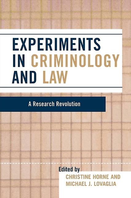 Experiments In Criminology And Law Paperback Book
