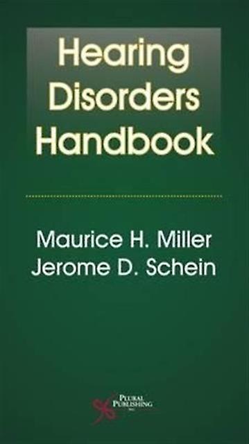 Hearing Disorders Handbook by Jerome D. Schein Paperback