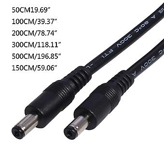 thumbnail image 2 of 2x DC Power Male To Male Cables - 5.5 X 2.1mm Connector, 1 Meter (3 Ft) For CCTV Cameras 2 of 5