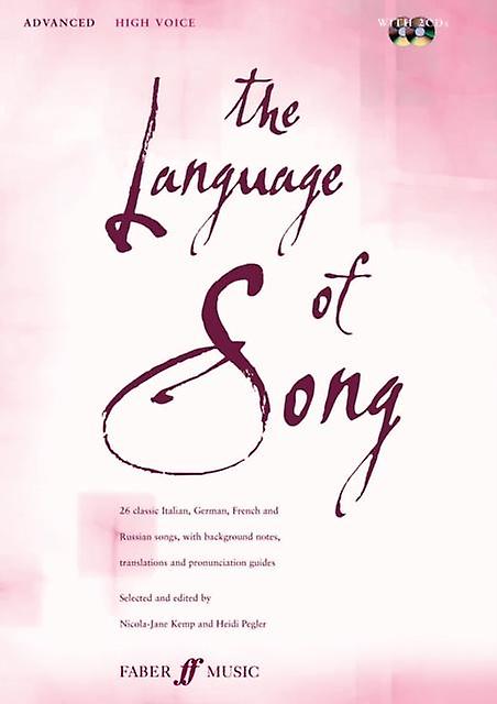 The Language Of Song Advanced High Voice Multiplecomponent retail product Book