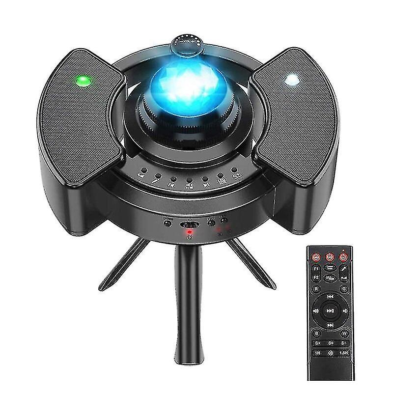 Led Galaxy Star Projector Light, Night Light Projector Is Silent And With A Remote Control, Bluetooth Music Player