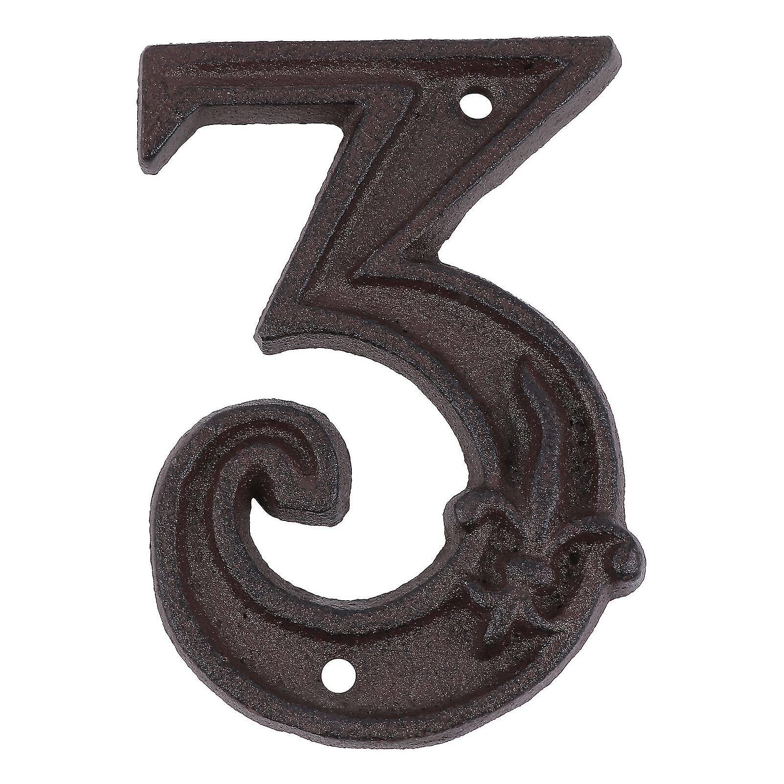 Cast Iron Decorative Door Numbers Metal Numbers Diy Door Address Number 0