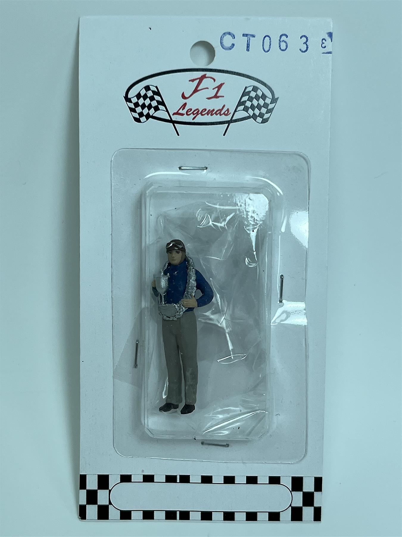 Juan Manuel Fangio with Trophy Diecast Figure 1:43 Scale Cartrix CT063