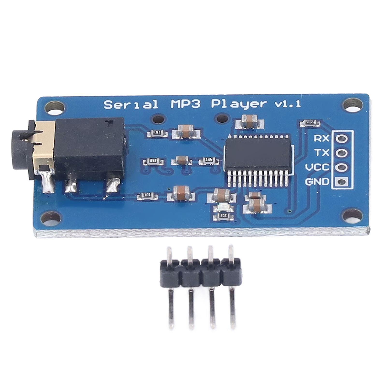 MP3 Player Module, UART Serial Port, Music Playback, Memory Card Socket