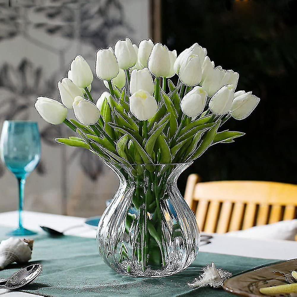 10 Stunning Touch Pu Artificial Tulip Bouquet With Yellow Stem | Fruugo Ch