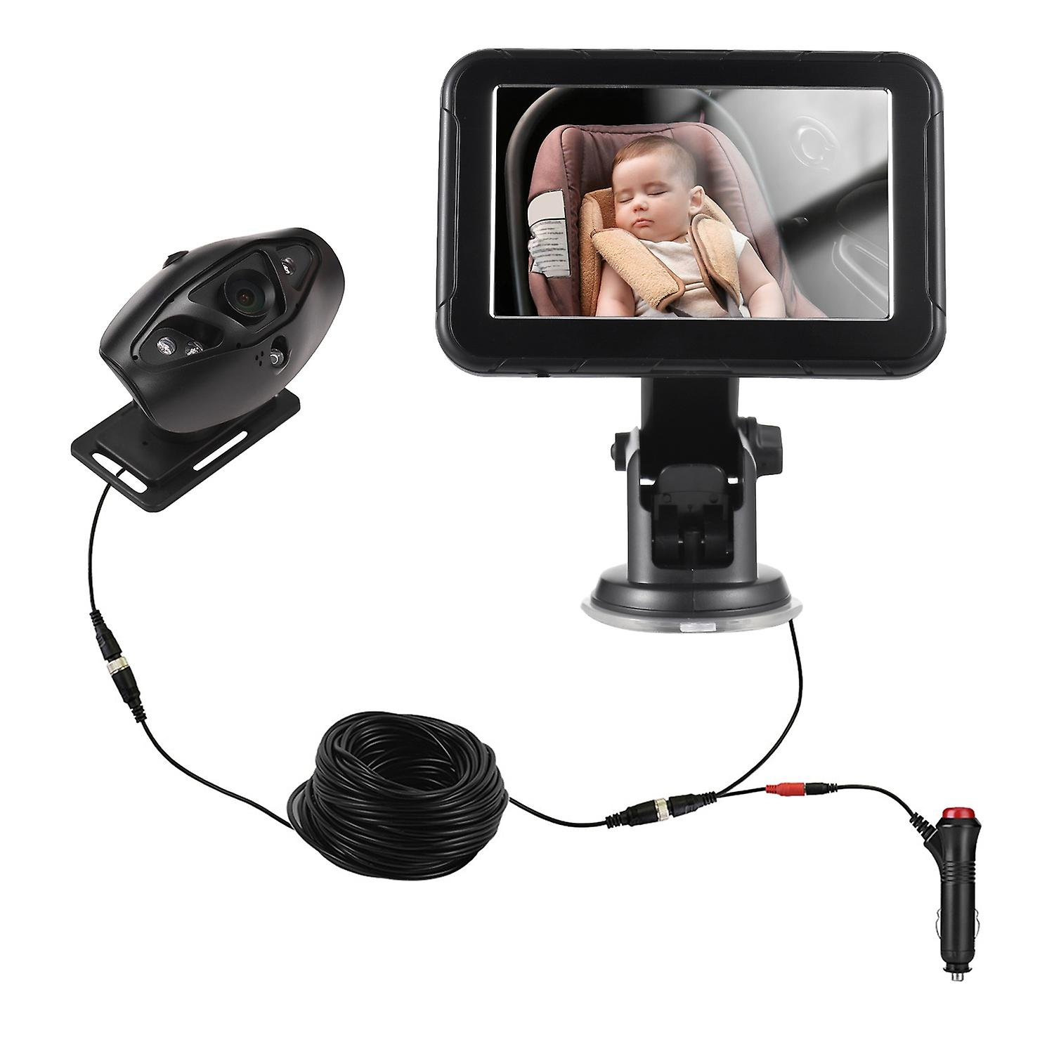 Baby Car Monitor High Resolution Monitor Camera for Baby Rear Facing Seat 5 Inch Car Seat Mirror Dis