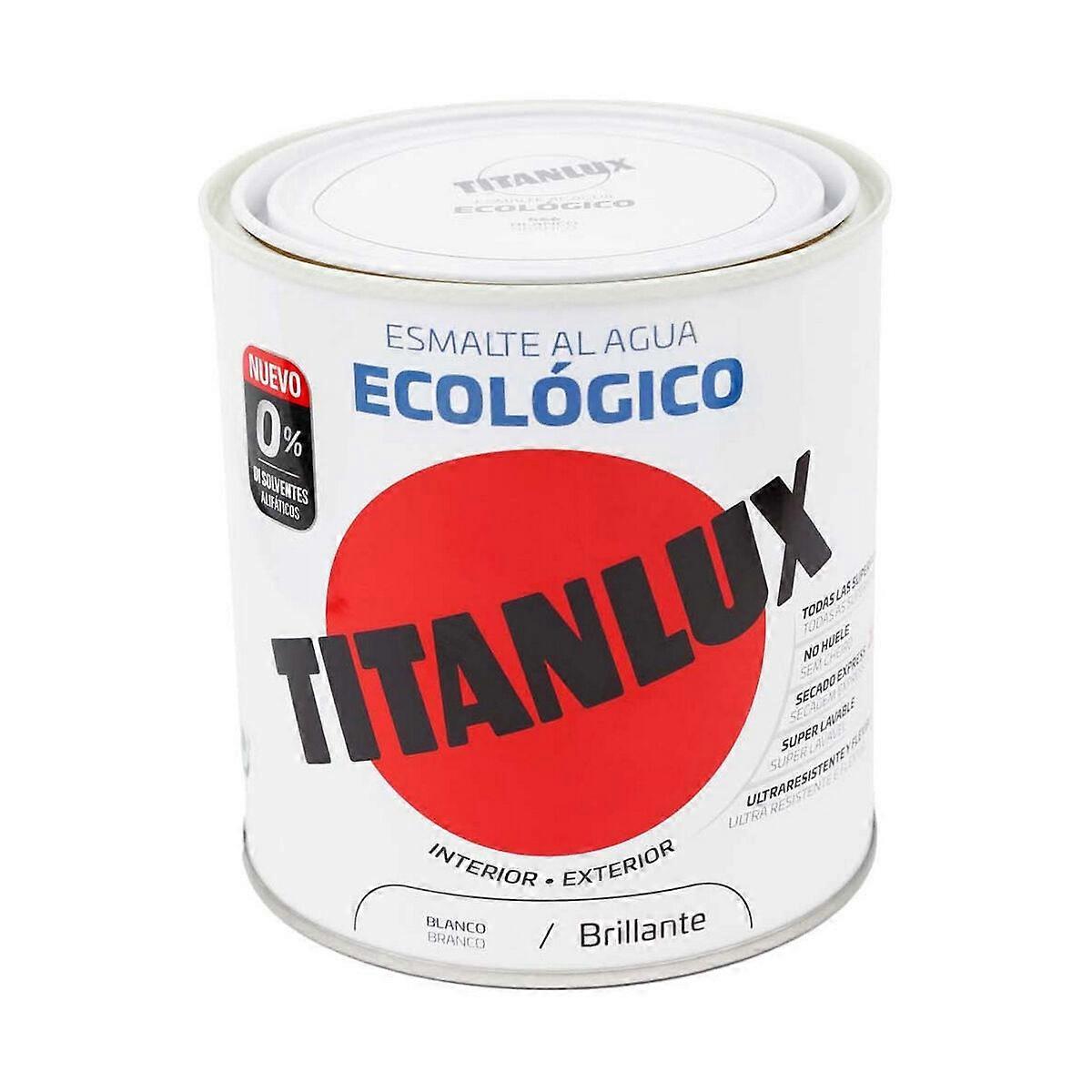 Acrylic polish Titanlux 00t056614 Ecological 250 ml White Shiny