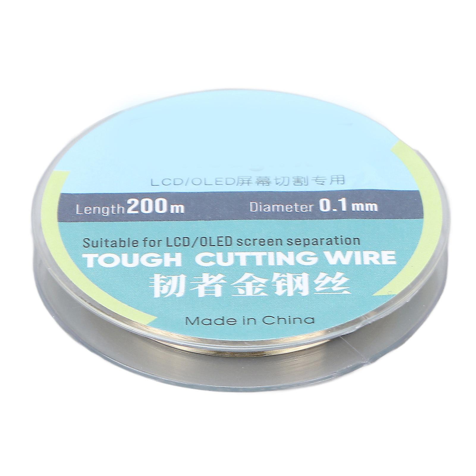 200m Phone LCD Screen Cutting Wire High Hardness Steel 0.1mm