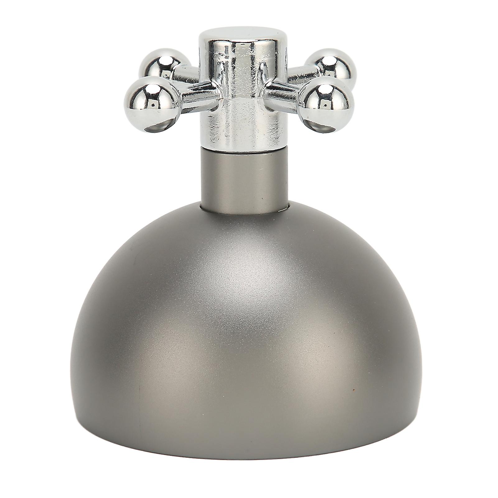 Gray 51mm Adjustable Coffee Tamper with Rotating Handle and Dual Bearing