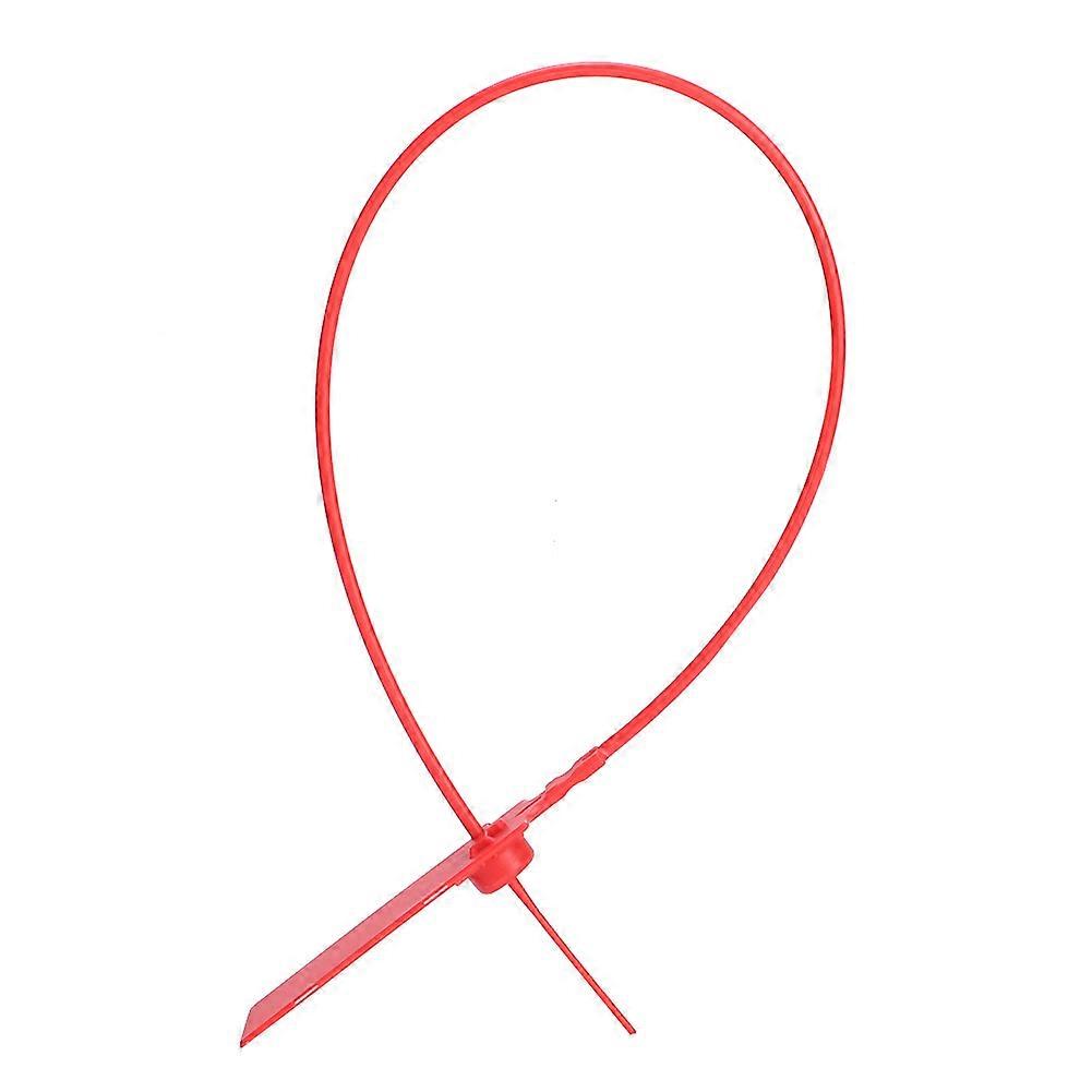 100Pcs Self-locking Cable Ties with Labels 420mm Red Zip Ties