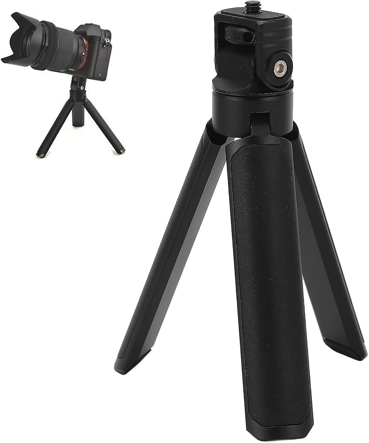 Portable Vlog Tripod, Adjustable Head, Sturdy and Durable, Lightweight, Easy to Carry, with 1/4in Sc