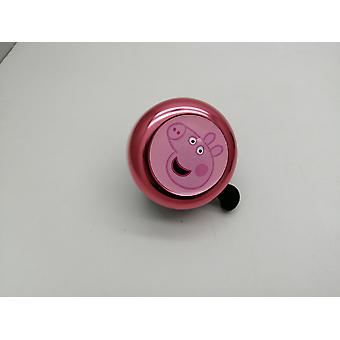 SUJI Aluminium cykelklokke, den høje og klare lyd af cyklen - pink gris peppa (send frølys + værktøj) (to)