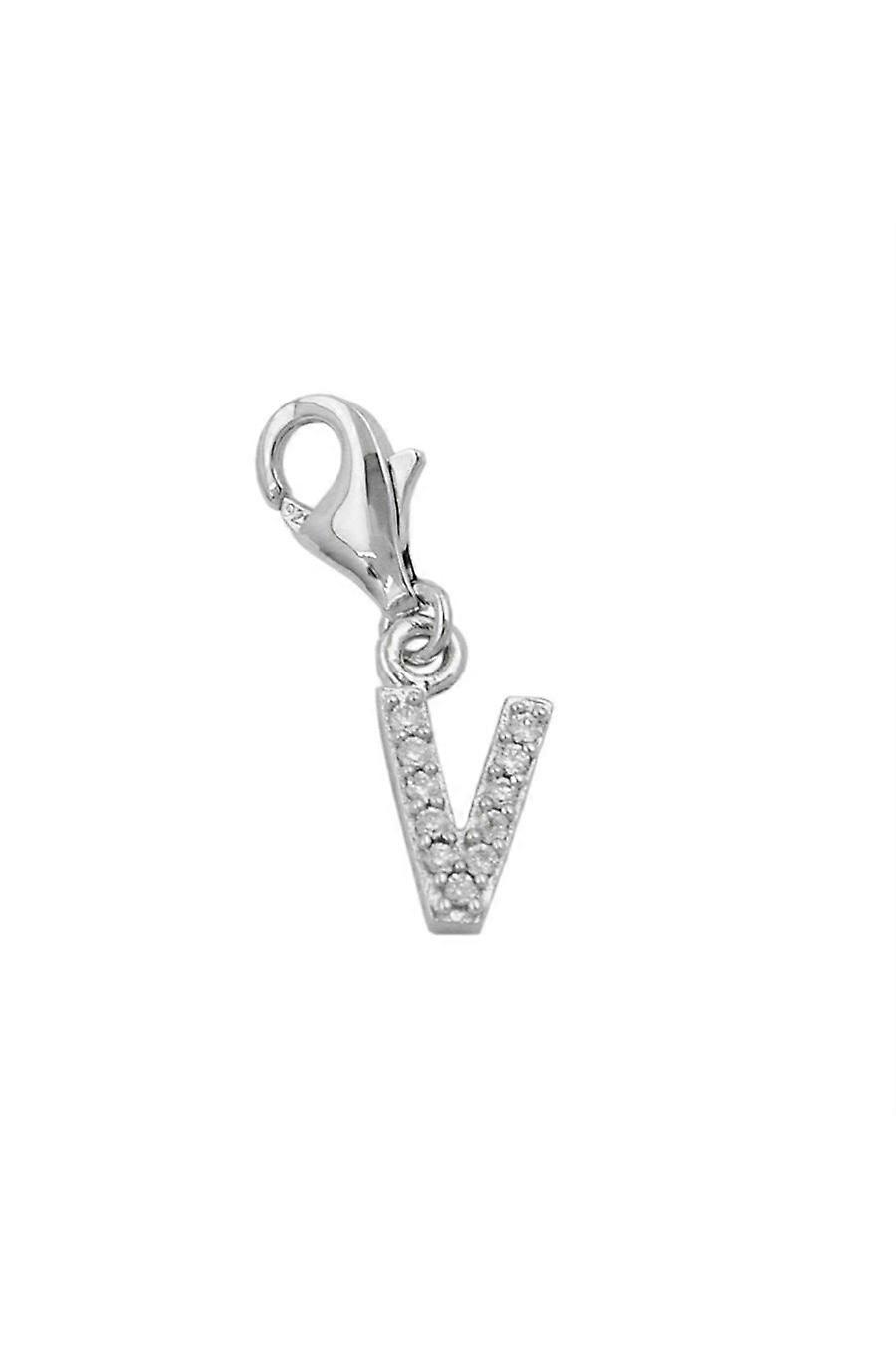 Pendant Charm Letter V Silver 925 - Gl91112