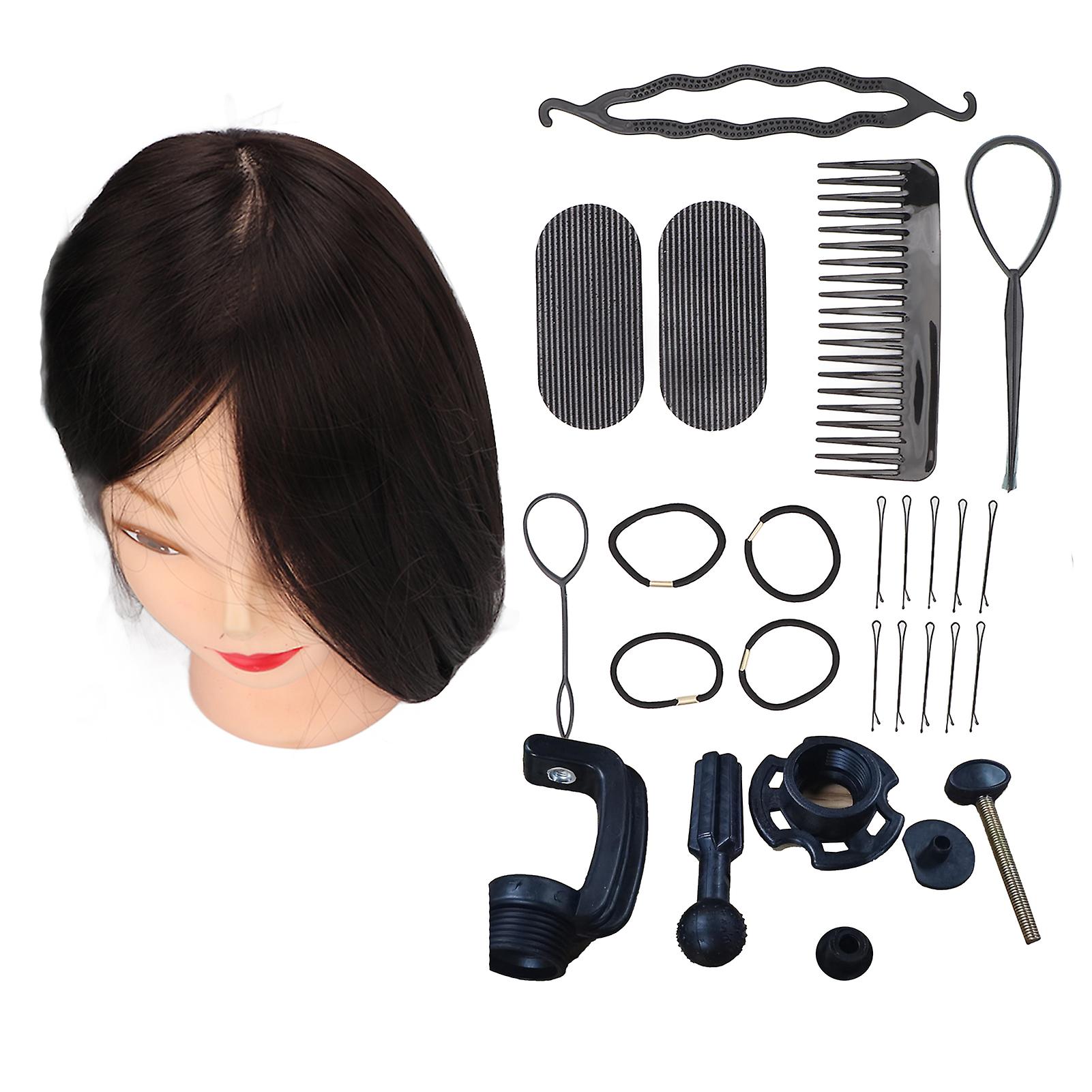 Practice Mannequin Head for Hairdressing Training with Tools