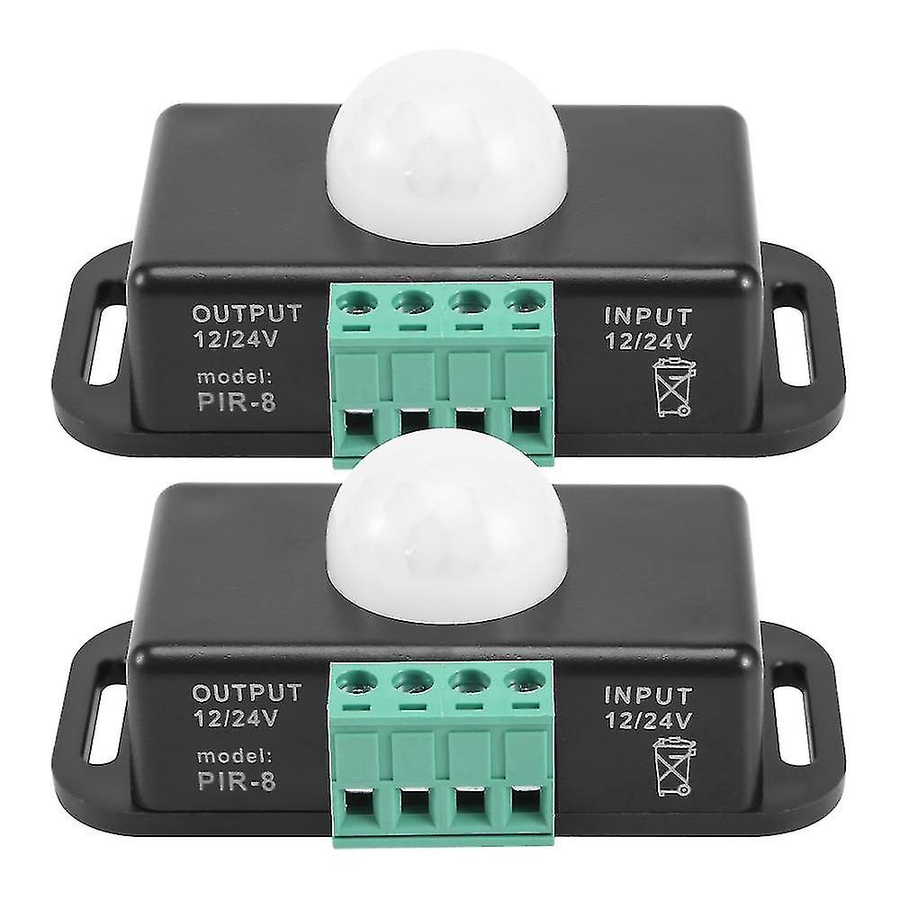 Motion Sensor Switch, 12v 24v Pir Sensor Led For Flexible Led Strips Light, 2 Pack