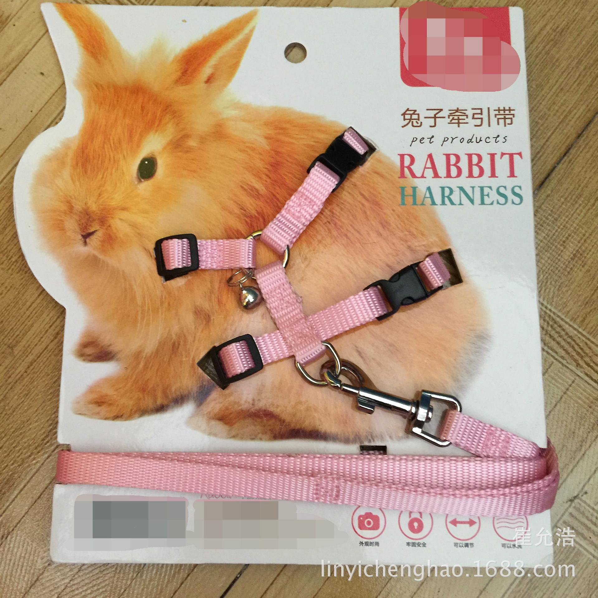 Adjustable Rabbit Harness Leash Adjustable Soft Polyester Harness Rabbit Vest Suitable for All Season Use