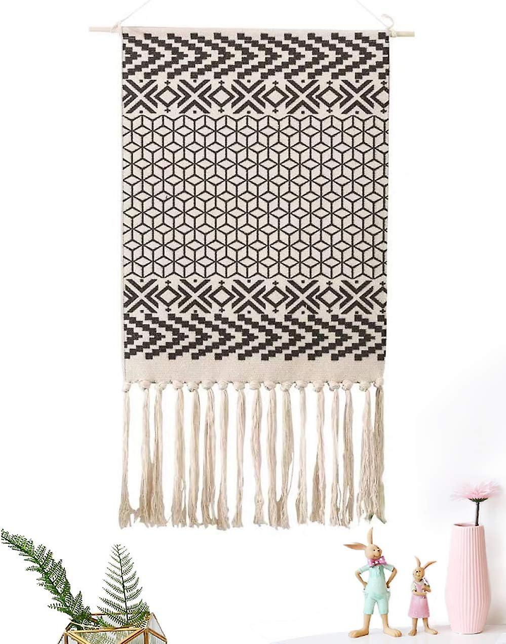 Wall Decorative Element - Hand Woven Bohemian Style Wall Tapestry Geometric Bohemian Style Decor for