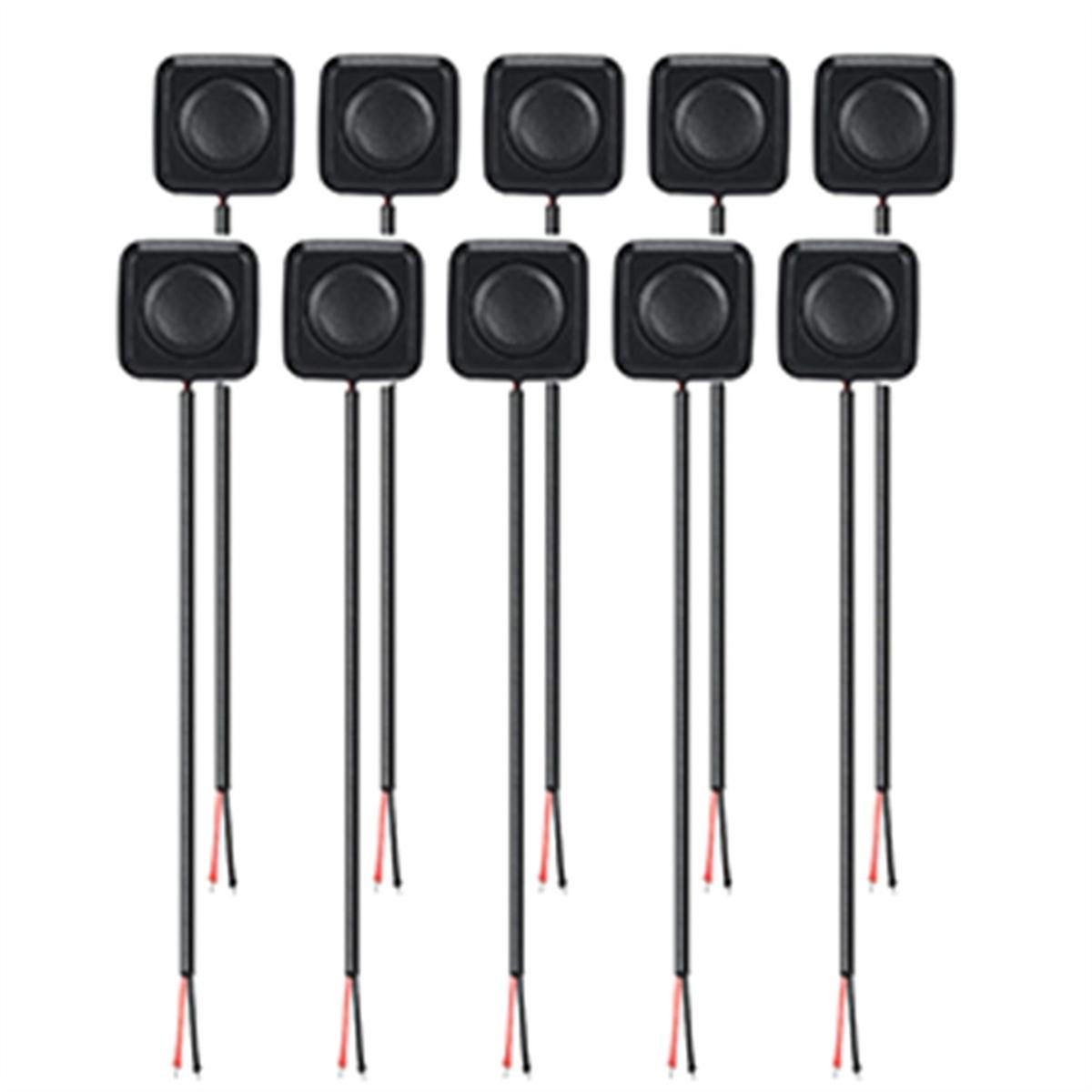 10Pcs 12V/24V Mini Momentary Push Button ON/Off Switch, Surface Mount, Easy Installation for Electr
