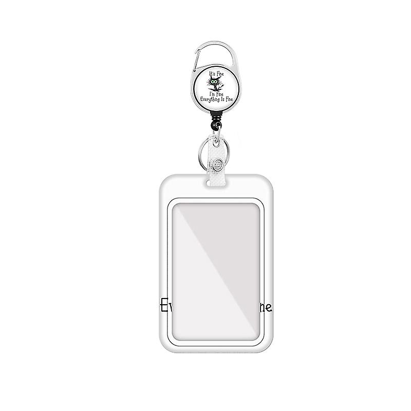 INF zatahovací držák ID karty Cat Pattern