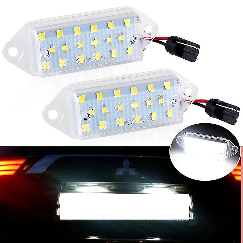 2pcs Car Led License Number Plate Light For Mitsubishi Lancer Evo X 2003-2017 Led Number License Plate Lights Lamp White