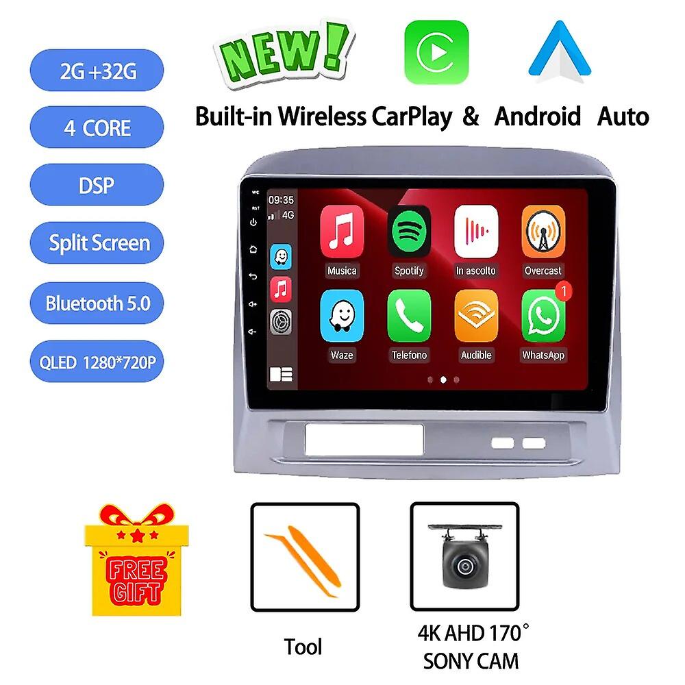 Android 13 For Toyota Vios 2004 Car Radio Stereo Multimedia Video Player Navigation Gps Wireless Carplay Dsp Rds Qled Head Unit