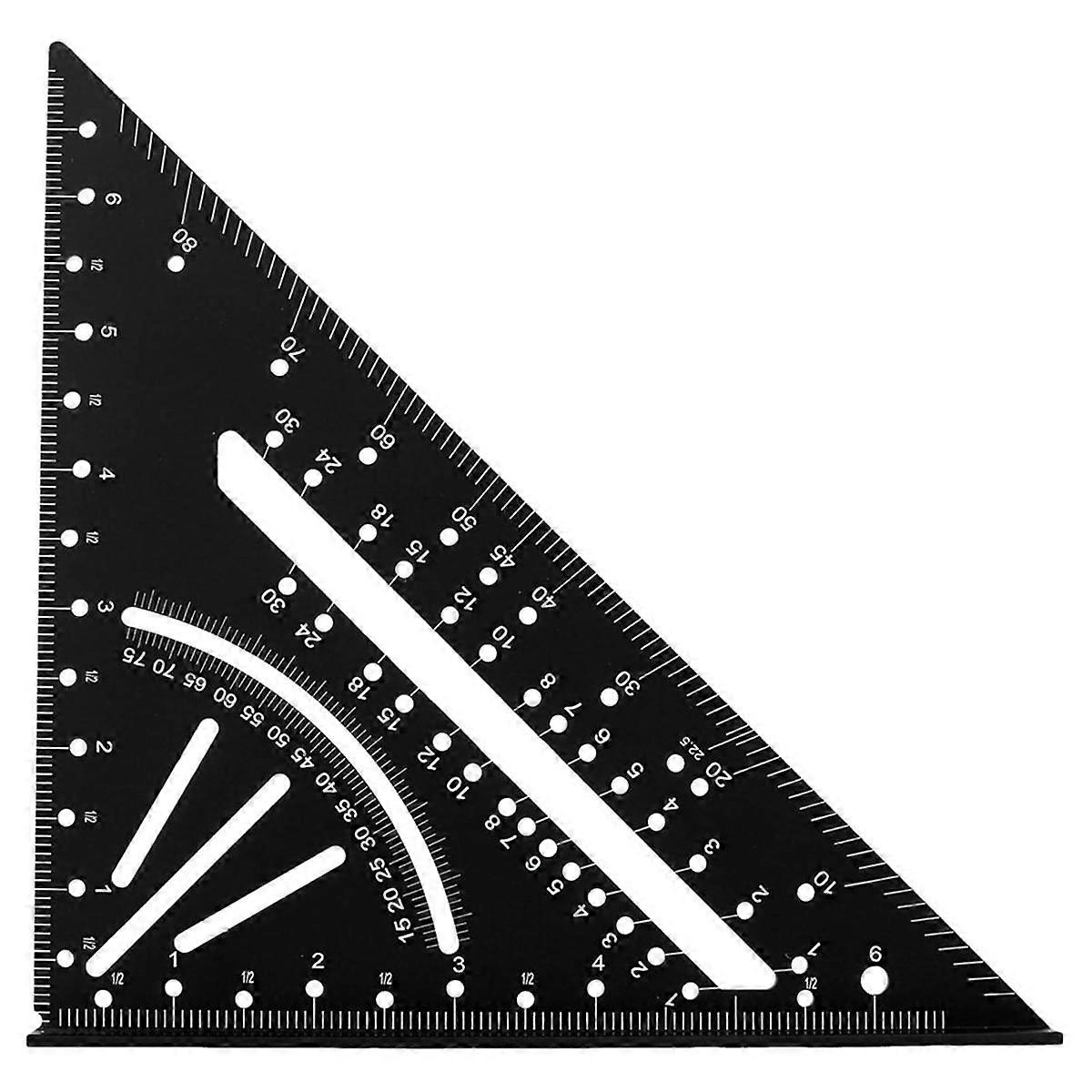 Carpenter Square,7inch T Square Multi-Purpose Carpenter Tools, Square, Protractor, Ruler, Marking G