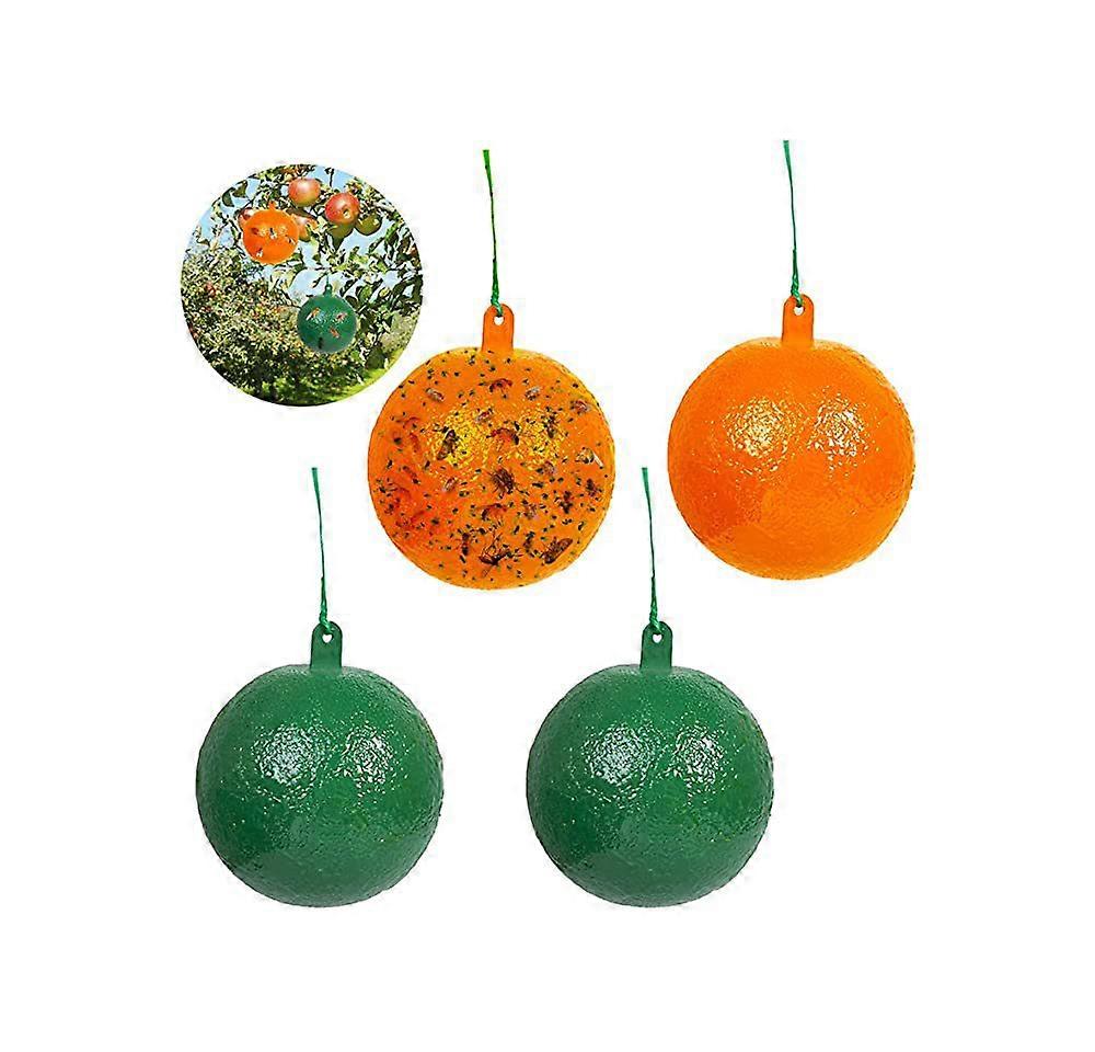 Boule de pige mouches fruits boule de chenille jaune vert boule de moustique pige insectes 3 pouces de diamtre jaune 2 + 3 pouces de diamtre