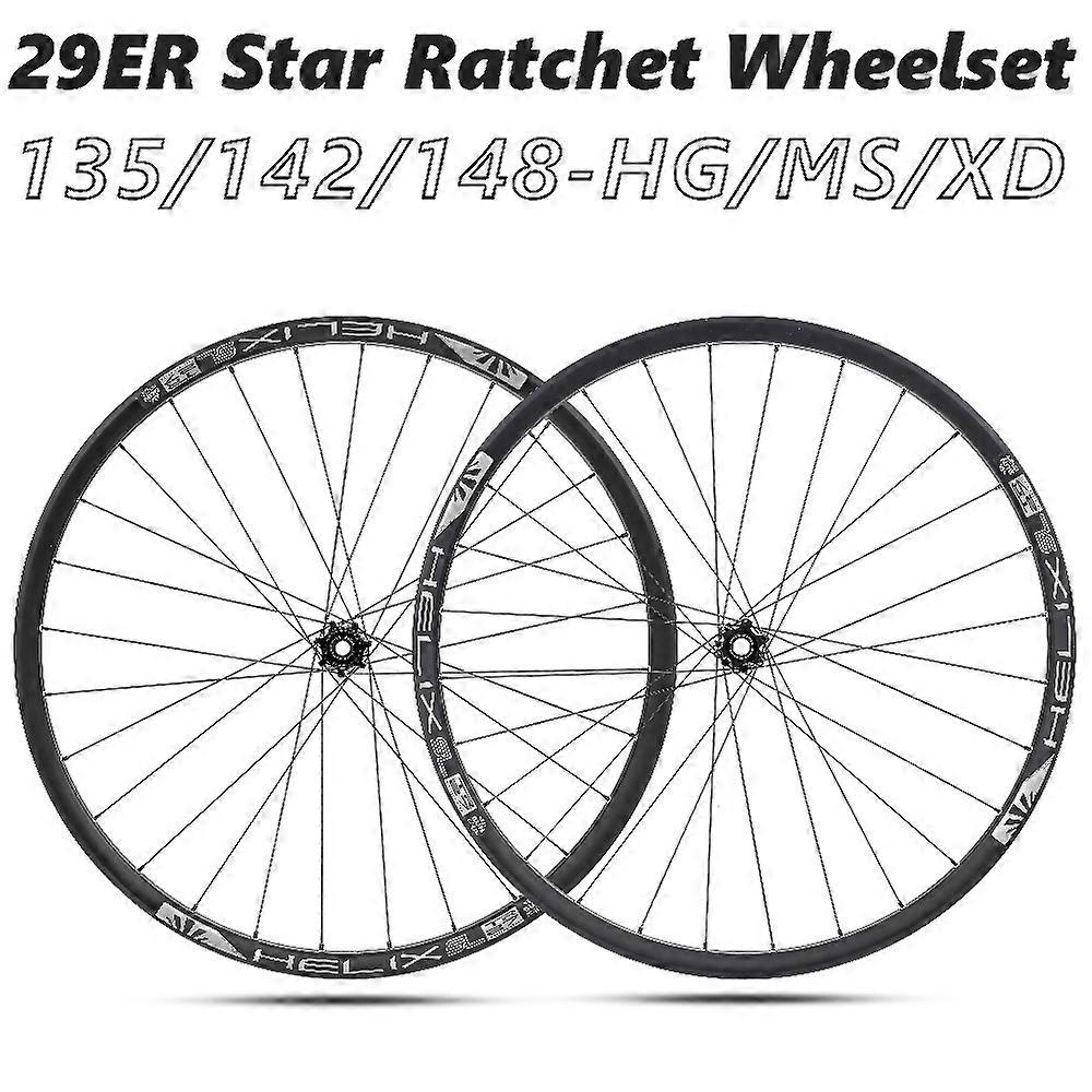 MTB 29er Wheelset 29inch SunRingle Helix TR27 SL Tubeless Rim with M350 Star Ratchet 28H Straightpull hub 135/142/148 Boost